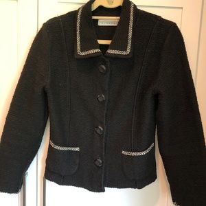 Black Jacket with contrasting trim XS